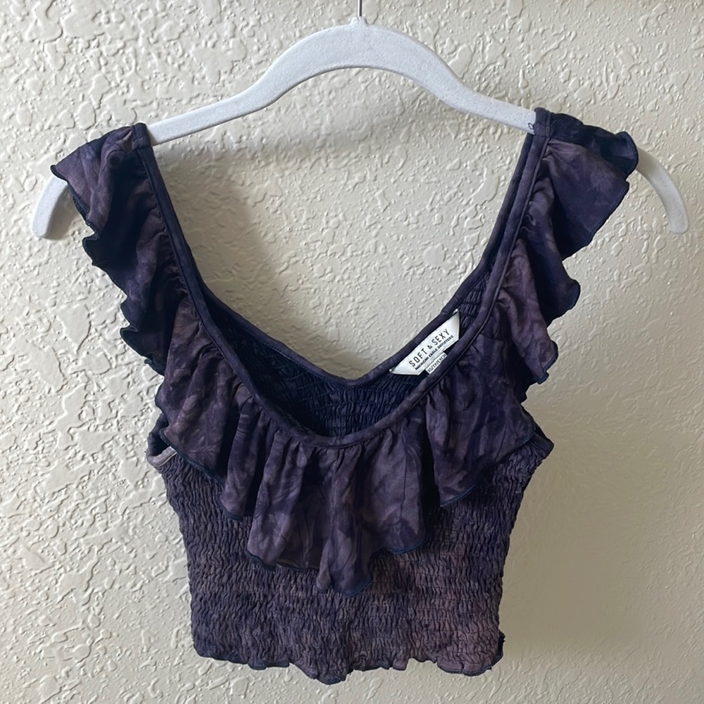 Purple Crop Top - cute going out top!